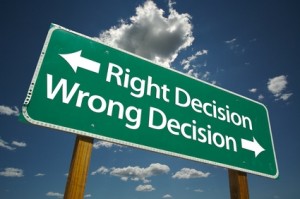 Right-decision-wrong